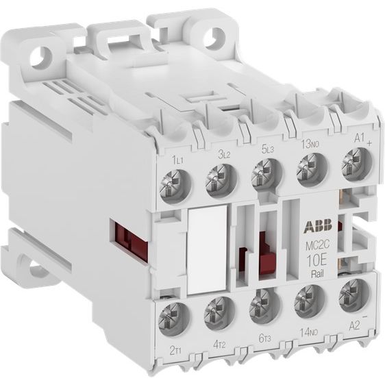 ABB Stotz S&J - Leistungsschütz zum Schalten von Wechselstrom Kleinschütz MC2C310ARWID-RAIL 3S, Hilfs 1S, 72V DC