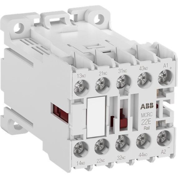 ABB Stotz S&J - Hilfsschütz, Relais Kleinhilfsschütz MCRC031ATWDD-RAIL schütz 3S+1Ö, 24V DC