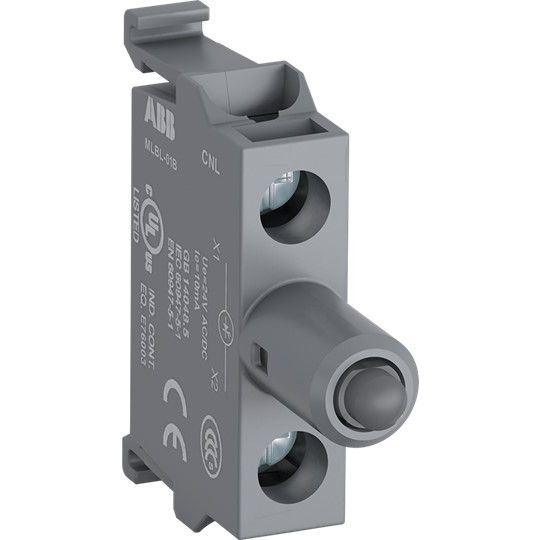 ABB Stotz S&J - Lampenfassungsblock für Befehls- und Meldegeräte Leuchtelement MLBL-08BY tegr.LE gelb, 380VAC