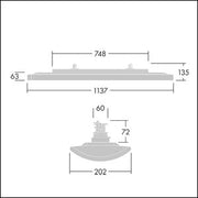Thorn - Pendelleuchte LED-Hängeleuchte IQ SUSP S #96637140 840, weiß