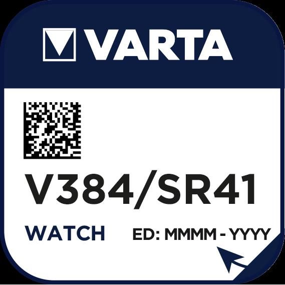 Varta Cons.Varta - Batterie Uhren-Batterie V 384 Stk.1 1,55V/37mAh/Silber − 10 Stück