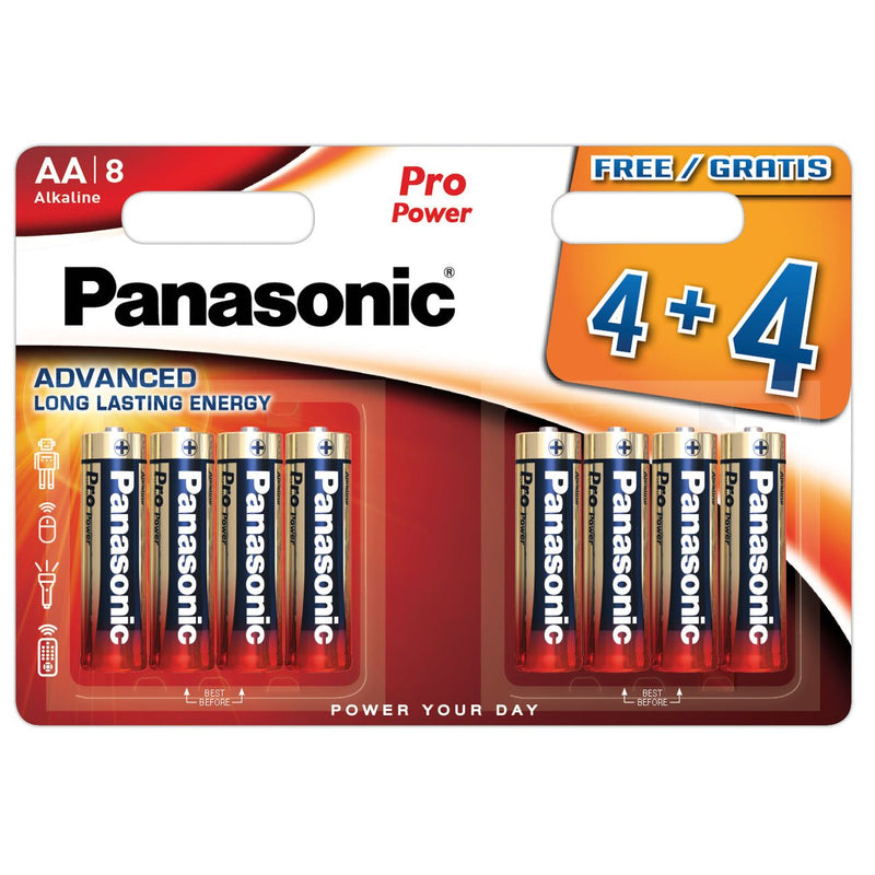 Hückmann - Batterie 1,5V Mignon AA LR6PPG(VE 8) Bli4 Panasonic