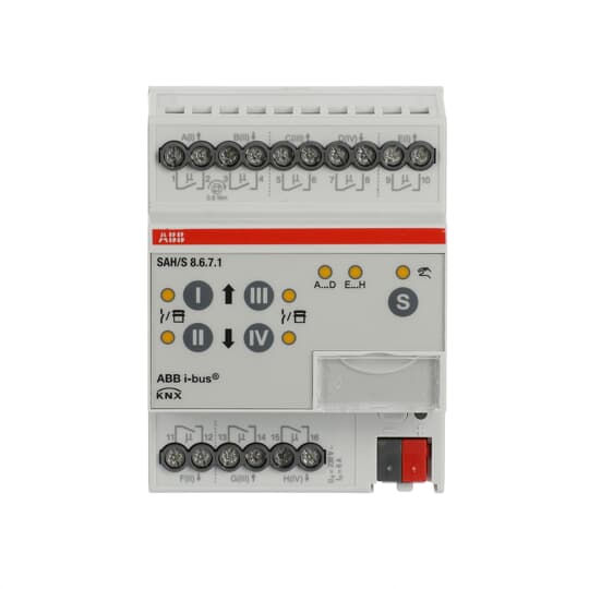 ABB Stotz S&J - Bussystem-Schaltaktor Schalt-/Jalousieaktor SAH/S8.6.7.1 8fach 6A, REG
