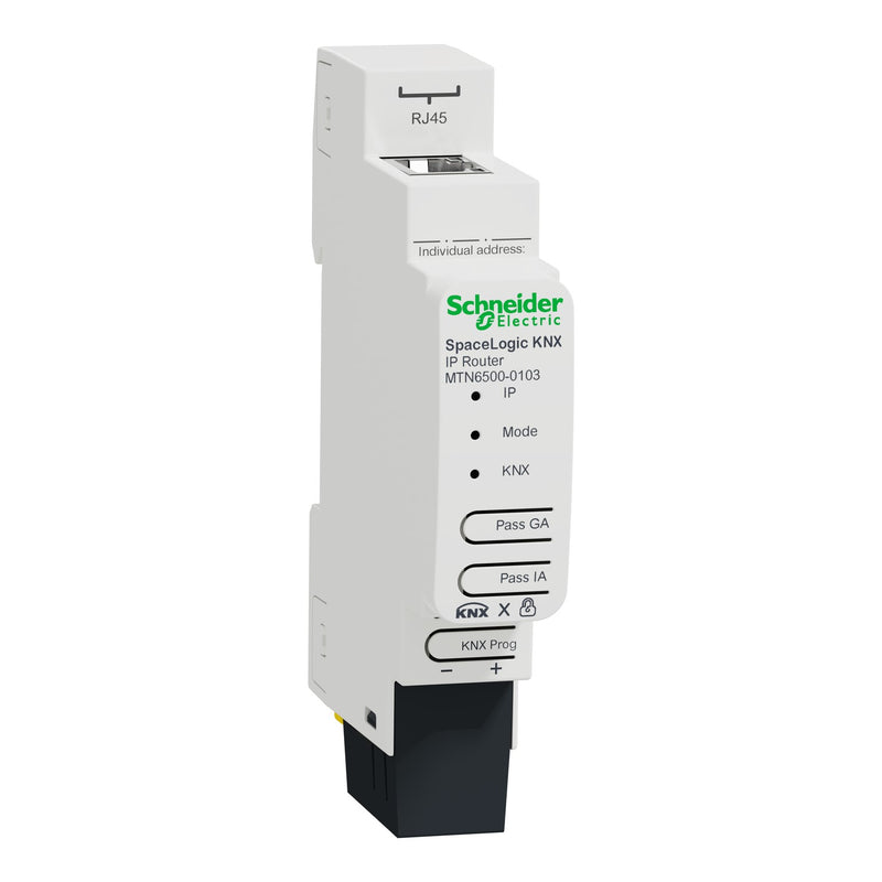 Schneider Electric - Bussystem-Systemschnittstelle/Medien-Gateway SpaceLogic KNX IP-Router MTN6500-0103 DIN-Schiene