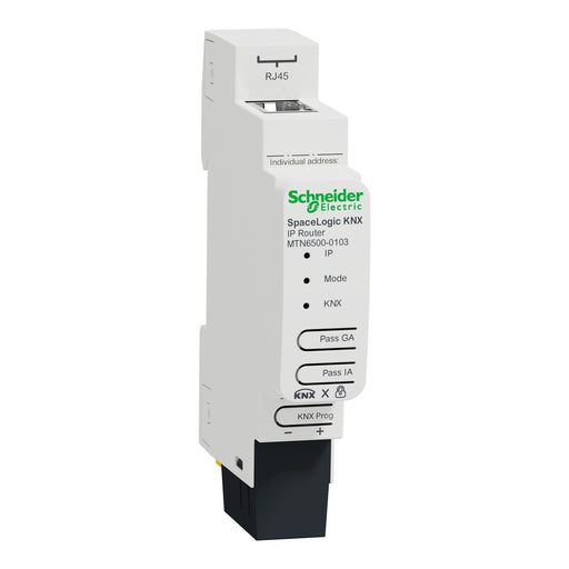 Schneider Electric - Bussystem-Systemschnittstelle/Medien-Gateway SpaceLogic KNX IP-Router MTN6500-0103 DIN-Schiene