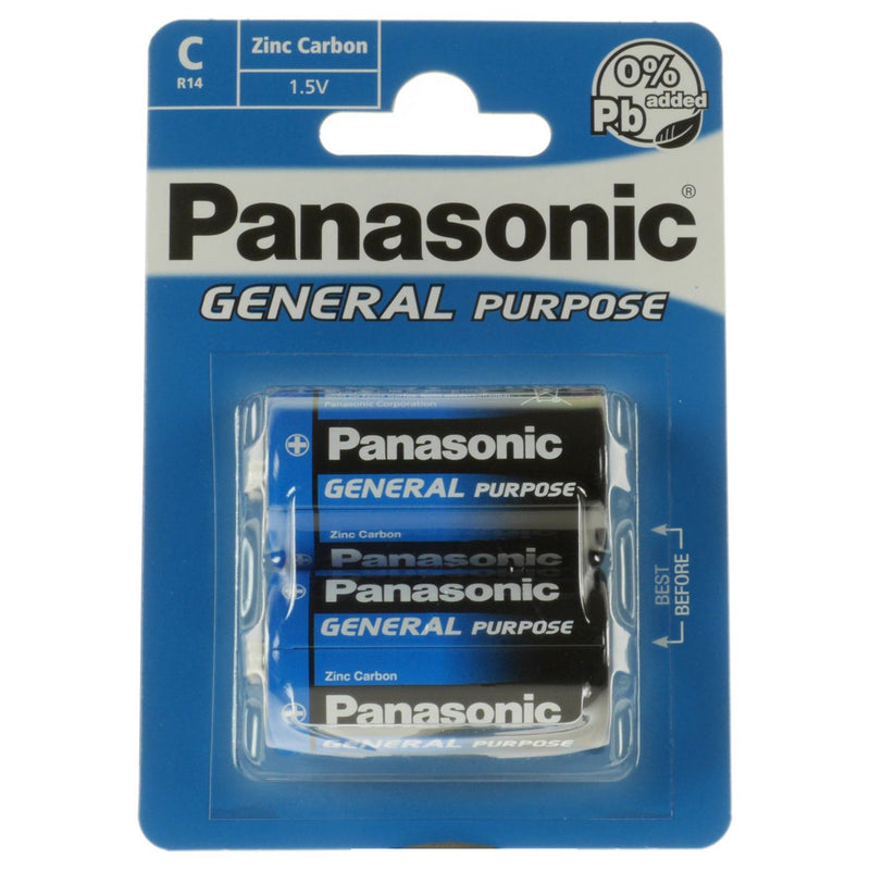 Hückmann - Batterie 1,5V Baby C R14BE/2BP(VE 2) Bli2 Panasonic