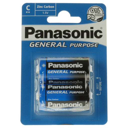 Hückmann - Batterie 1,5V Baby C R14BE/2BP(VE 2) Bli2 Panasonic