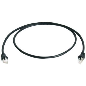 Telegärtner - Patchkabel Kupfer Patchkabel F/UTP 5E 100008948 sw 7,5m HF