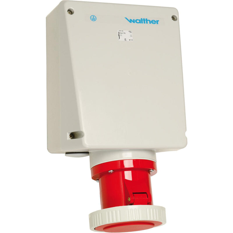 Walther Werke - CEE-Steckdose (IEC 60309) Wandsteckdose 125A 179409OK 4P 230V 9h IP67