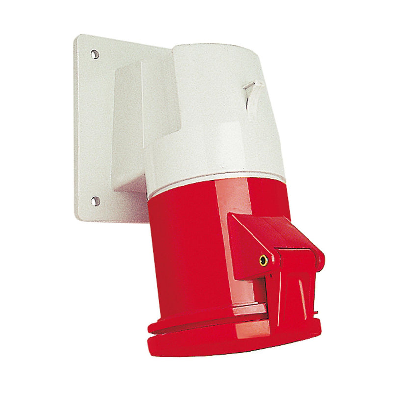 Walther Werke - CEE-Anbausteckdose (IEC 60309) Anbaudose schräg 63A 564504 5P 110V 4h IP44