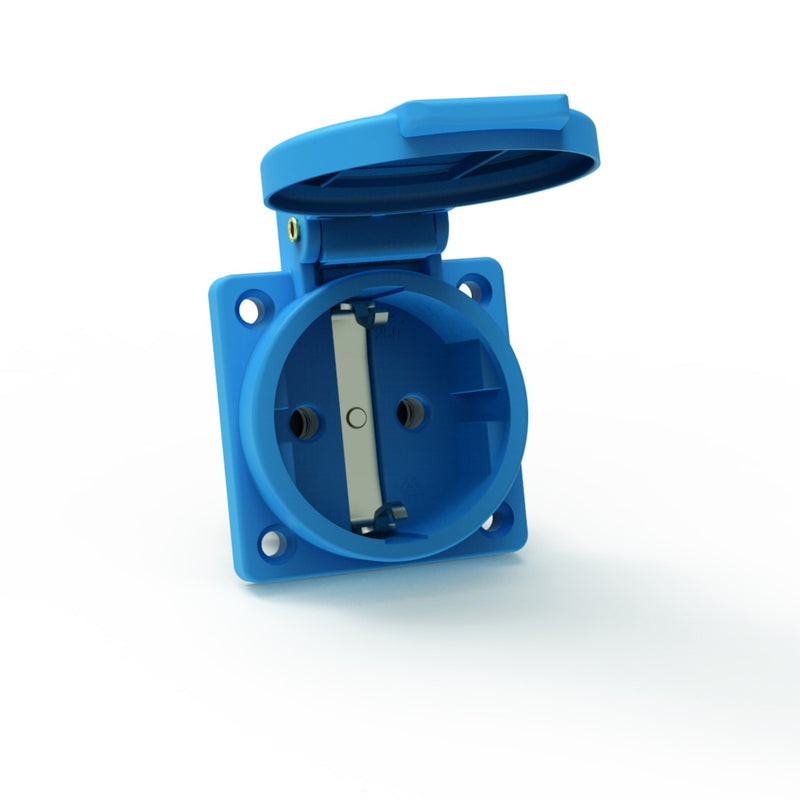 Bals Elektrotech - Schutzkontakt-Anbausteckdose Schutzkont.-Anbausteckdose 71099 16A IP44 blau