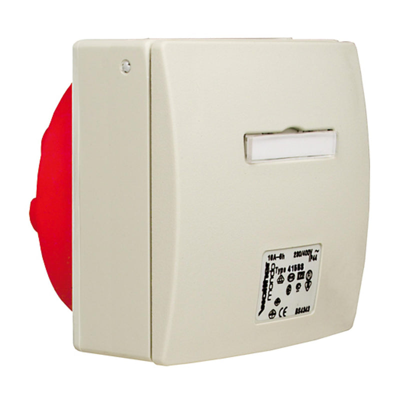 Walther Werke - CEE-Anbausteckdose (IEC 60309) MONDO Anbaudose gerade 435402AS 32A 4P 2h − 10 Stück