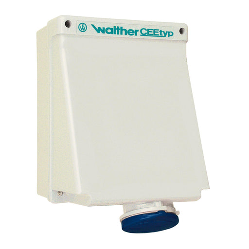 Walther Werke - CEE-Steckdose abschaltbar, abgesichert (IEC 60309) Wandsteckdose AE110409MV 16A 4P 9h