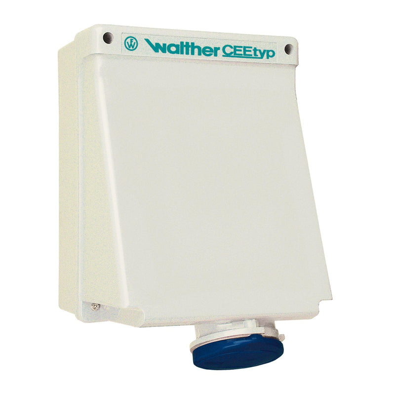 Walther Werke - CEE-Steckdose abschaltbar, abgesichert (IEC 60309) Wandsteckdose AE130404MV 32A 4P 4h