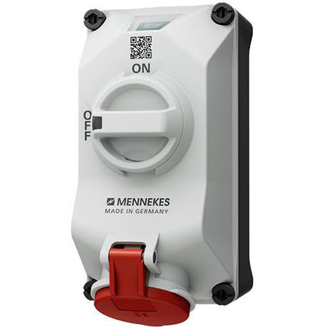 Mennekes - CEE-Steckdose abschaltbar, abgesichert (IEC 60309) Wandsteckdose 5611506G DUOi 16A5P6h 400V