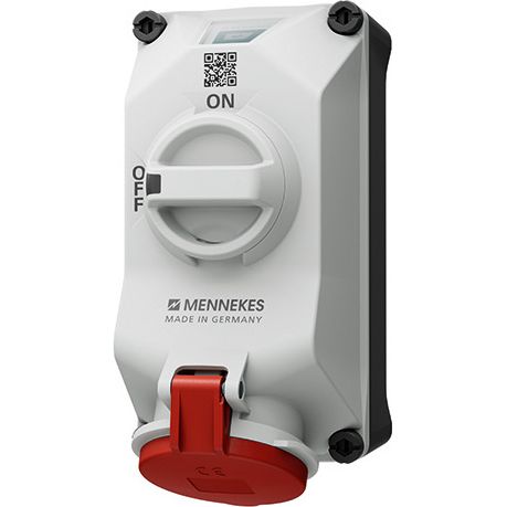 Mennekes - CEE-Steckdose abschaltbar, abgesichert (IEC 60309) Wandsteckdose 5613506G DUOi 32A5P6h 400V
