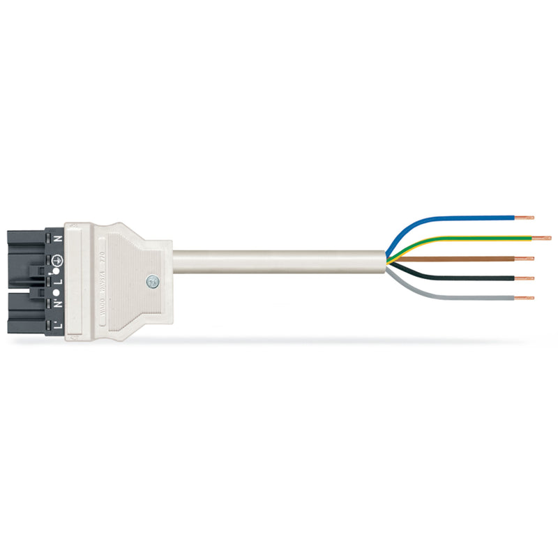 WAGO - Konfektionierte Leitung für steckbare Gebäudeinstallation konfekt. Anschlussleitung 771-8985/207-704 Eca,Stecker