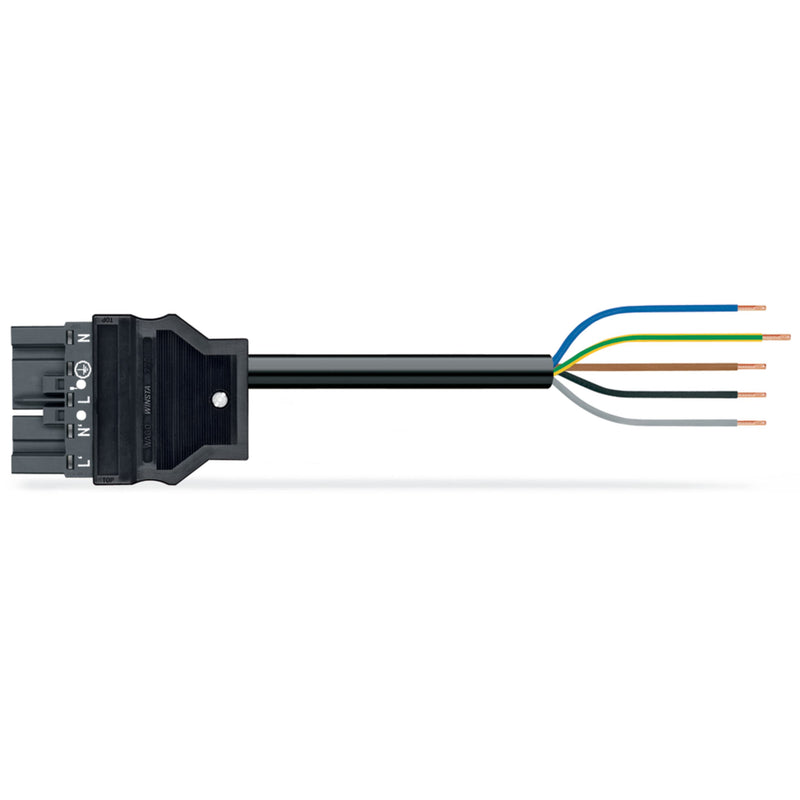 WAGO - Konfektionierte Leitung für steckbare Gebäudeinstallation konfekt. Anschlussleitung 771-8985/207-803 Eca,Stecker