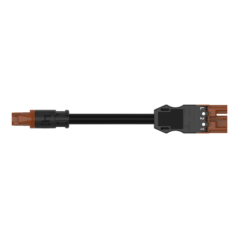 WAGO - Konfektionierte Leitung für steckbare Gebäudeinstallation konfekt. Übergangsleitung 774-9973/1516-605 Eca,Buchse/Stecker