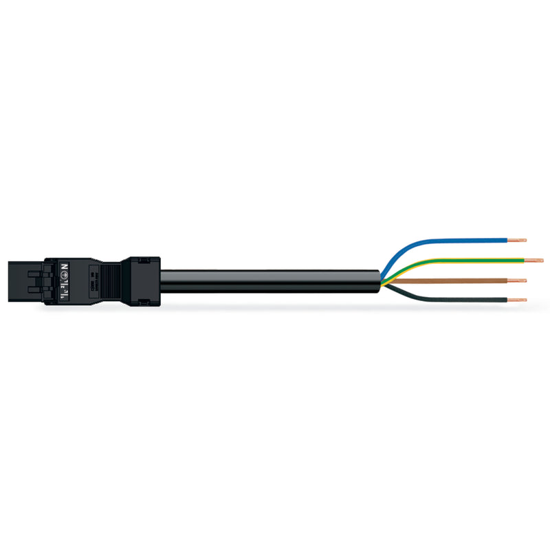 WAGO - Konfektionierte Leitung für steckbare Gebäudeinstallation konfekt. Anschlussleitung 891-8994/216-801 Eca,Stecker