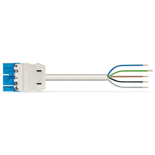 WAGO - Konfektionierte Leitung für steckbare Gebäudeinstallation konfekt. Anschlussleitung 771-9385/216-802 Dca,Stecker, bl