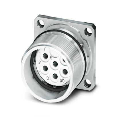 Phoenix Contact - Rundsteckverbinder, Einbau (ohne Leitung) Gerätesteckverbinder CA-06S1N122S00X Vorderwand − 1 Stück