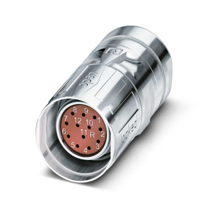 Phoenix Contact - Rundsteckverbinder, feldkonfektionierbar (Industriesteckverbinder) Kabelsteckverbinder CA-12F1N8A8504SX − 1 Stück