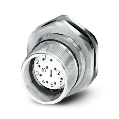 Phoenix Contact - Rundsteckverbinder, Einbau (ohne Leitung) Gerätesteckverbinder CA-12S1N12HZ00X Hinterwand