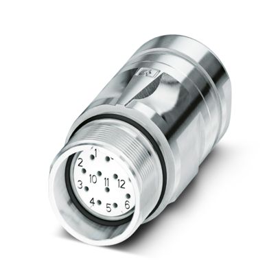 Phoenix Contact - Rundsteckverbinder, feldkonfektionierbar (Industriesteckverbinder) Kupplungssteckverbinder CA-12S1N8A9006X − 1 Stück