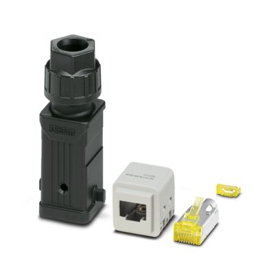 Phoenix Contact - Rechtecksteckverbinder, Set (Industriesteckverbinder) Steckverbinder-Set HC-STA-RJ45C#1249554