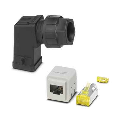 Phoenix Contact - Rechtecksteckverbinder, Set (Industriesteckverbinder) Steckverbinder-Set HC-STA-RJ45C#1249557 − 1 Stück