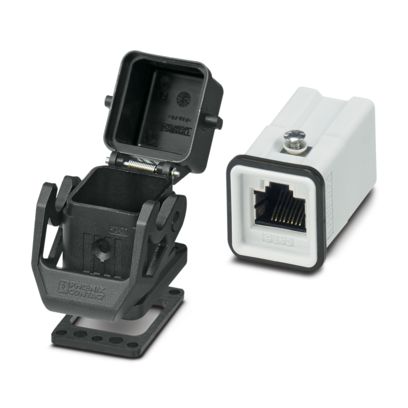 Phoenix Contact - Rechtecksteckverbinder, Set (Industriesteckverbinder) Steckverbinder-Set HC-STA-RJ45G#1249559