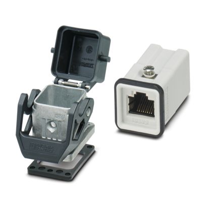 Phoenix Contact - Rechtecksteckverbinder, Set (Industriesteckverbinder) Steckverbinder-Set HC-STA-RJ45G#1249560