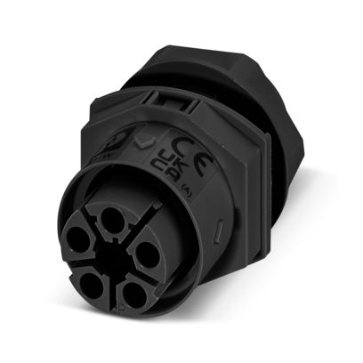 Phoenix Contact - Geräteanschluss für steckbare Gebäudeinstallation Wanddurchführung IPD W 5P2,5 F M25 BK