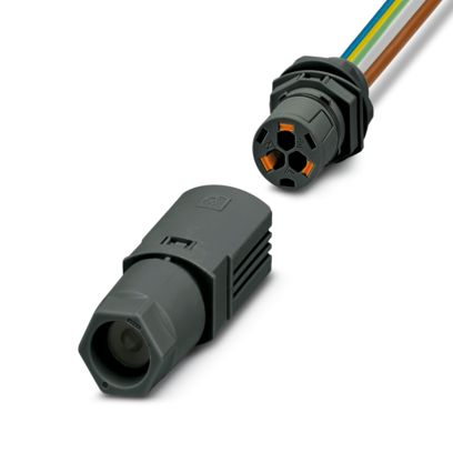Phoenix Contact - Geräteanschluss für steckbare Gebäudeinstallation Wanddurchführung IPD WD 3P2,5#1047353