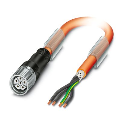 Phoenix Contact - Energiekabel < 1 kV, für ortsveränderlichen Einsatz Kabelstecker K-5E - OE/01#1244200 kunststoffumspritzt − 2 Stück