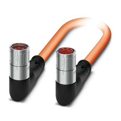 Phoenix Contact - Energiekabel < 1 kV, für ortsveränderlichen Einsatz Steckverbinder beidseitig K-8E-M23FK/ #1508144 kunststoffumspritzt − 50 Stück