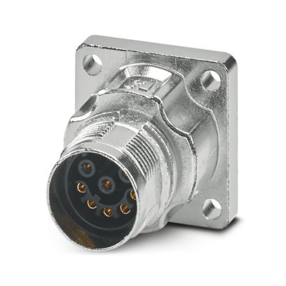 Phoenix Contact - Rundsteckverbinder, Einbau (ohne Leitung) Gerätesteckverbinder M17-08S1N8AW500S Vorderwand