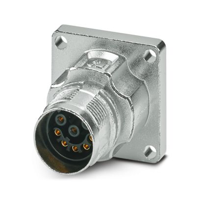 Phoenix Contact - Rundsteckverbinder, Einbau (ohne Leitung) Gerätesteckverbinder M17-08S1N8AW600S Vorderwand