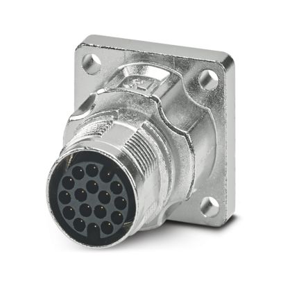 Phoenix Contact - Rundsteckverbinder, Einbau (ohne Leitung) Gerätesteckverbinder M17-17P1N8AW500S Vorderwand