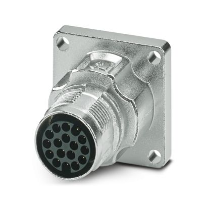 Phoenix Contact - Rundsteckverbinder, Einbau (ohne Leitung) Gerätesteckverbinder M17-17P1N8AW600S Vorderwand