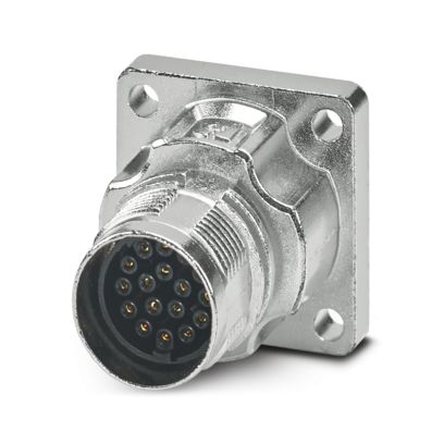 Phoenix Contact - Rundsteckverbinder, Einbau (ohne Leitung) Gerätesteckverbinder M17-17S1N8AW500S Vorderwand