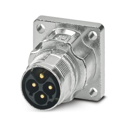 Phoenix Contact - Rundsteckverbinder, Einbau (ohne Leitung) Gerätesteckverbinder M17-3EP1N8AW600S Vorderwand