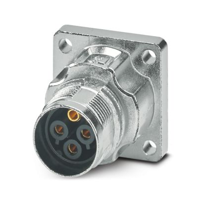 Phoenix Contact - Rundsteckverbinder, Einbau (ohne Leitung) Gerätesteckverbinder M17-3ES1N8AW500S Vorderwand