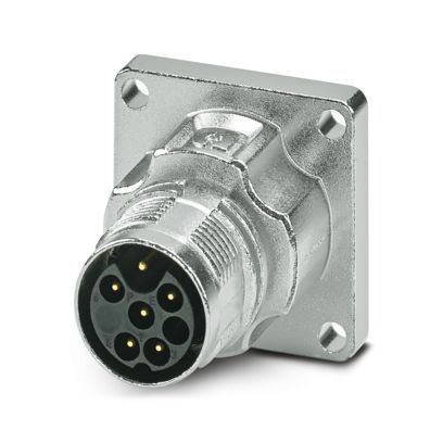 Phoenix Contact - Rundsteckverbinder, Einbau (ohne Leitung) Gerätesteckverbinder M17-5EP1N8AW600S Vorderwand