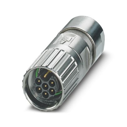 Phoenix Contact - Rundsteckverbinder, feldkonfektionierbar (Industriesteckverbinder) Kabelsteckverbinder M17-6EP1N8A8004 − 1 Stück