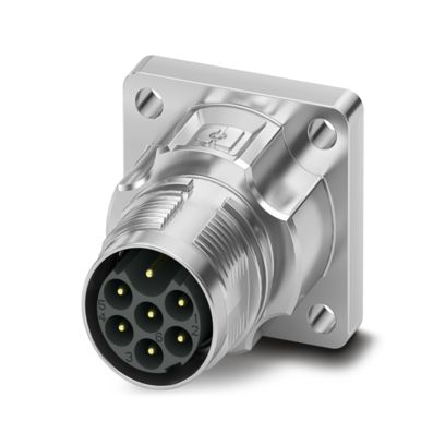 Phoenix Contact - Rundsteckverbinder, Einbau (ohne Leitung) Gerätesteckverbinder M17-6EP1N8AW500S Vorderwand