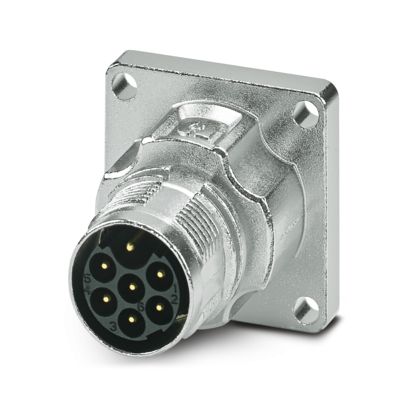 Phoenix Contact - Rundsteckverbinder, Einbau (ohne Leitung) Gerätesteckverbinder M17-6EP1N8AW600S Vorderwand