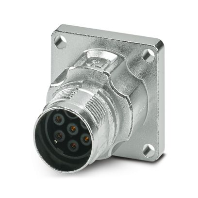Phoenix Contact - Rundsteckverbinder, Einbau (ohne Leitung) Gerätesteckverbinder M17-6ES1N8AW600S Vorderwand
