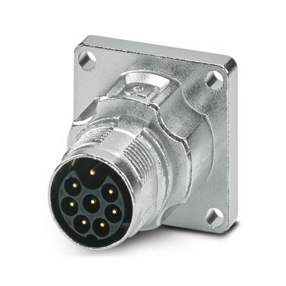Phoenix Contact - Rundsteckverbinder, Einbau (ohne Leitung) Gerätesteckverbinder M17-7EP1N8AW600S Vorderwand